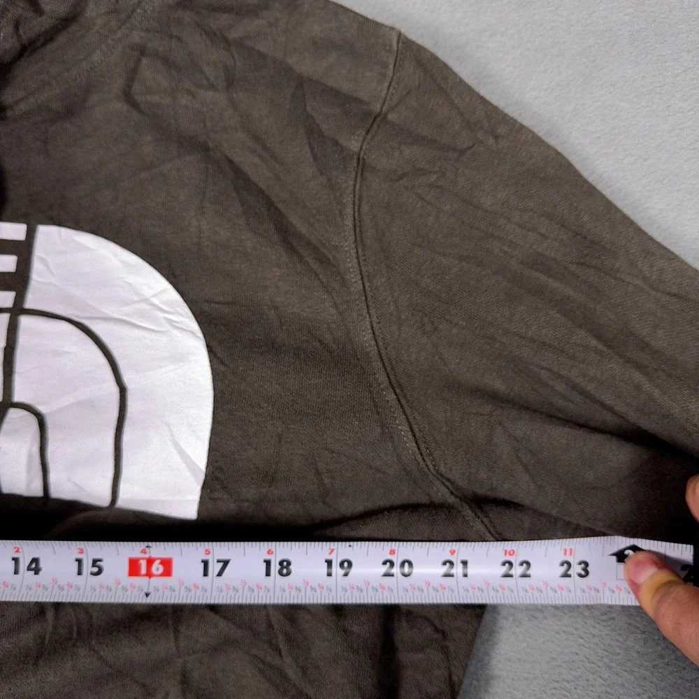 The North Face Mens Brown Circular Design Logo Hoodie Sweatshirt Large NF0A7UHS